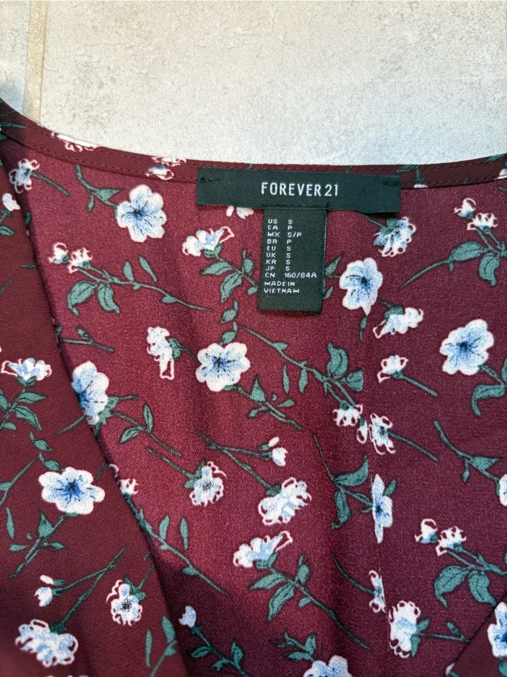 Maroon bundle. Floral striped business casual corset forever 21 H&M intimates
